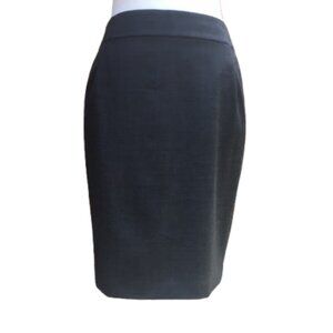 Ann Taylor Women's Petite Classic Charcoal Gray Pencil Skirt (Sz 0)
